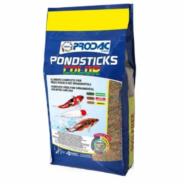 Корм для прудовых рыб PRODAC PONDSTICKS COLOR, 4кг